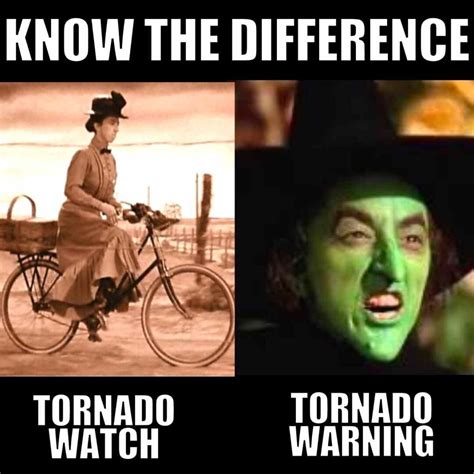 Tornado watch vs warning meme - Mar 3, 2023 · A Tornado Watch and Tornado Warning are two types of alerts issued by the National Weather Service (NWS) to indicate the possibility and occurrence of tornadoes in a particular area. Agencies In anticipation of potentially severe storms on Thursday, it is crucial to understand the distinction between a Watch and a Warning with regard to severe ... 